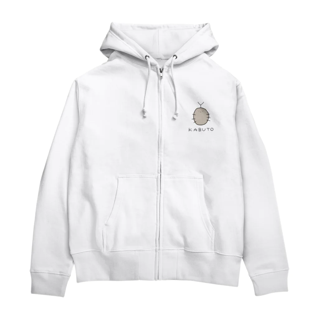 ぱる工房のかぶとくん Zip Hoodie