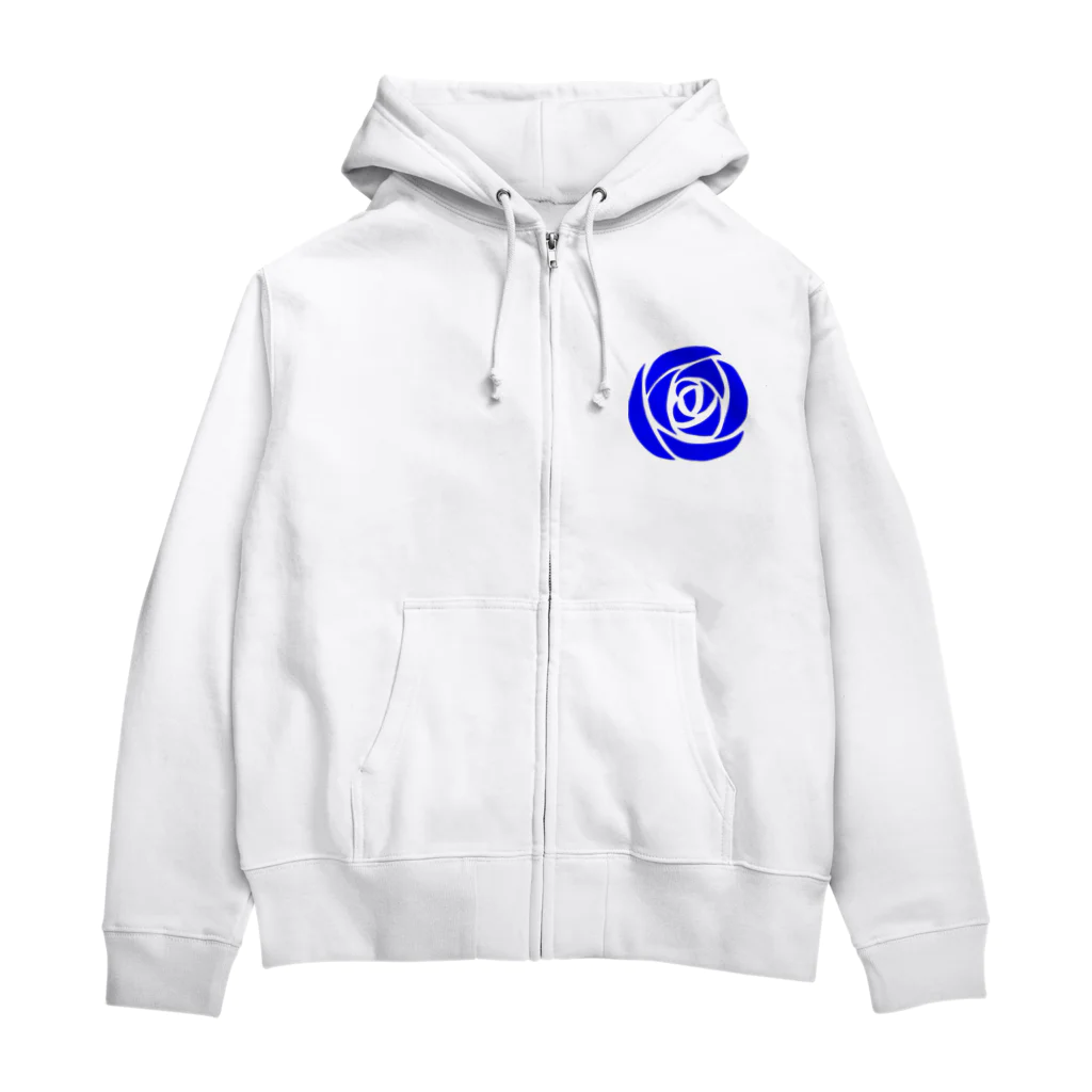 武者小路夕桐の青薔薇 Zip Hoodie