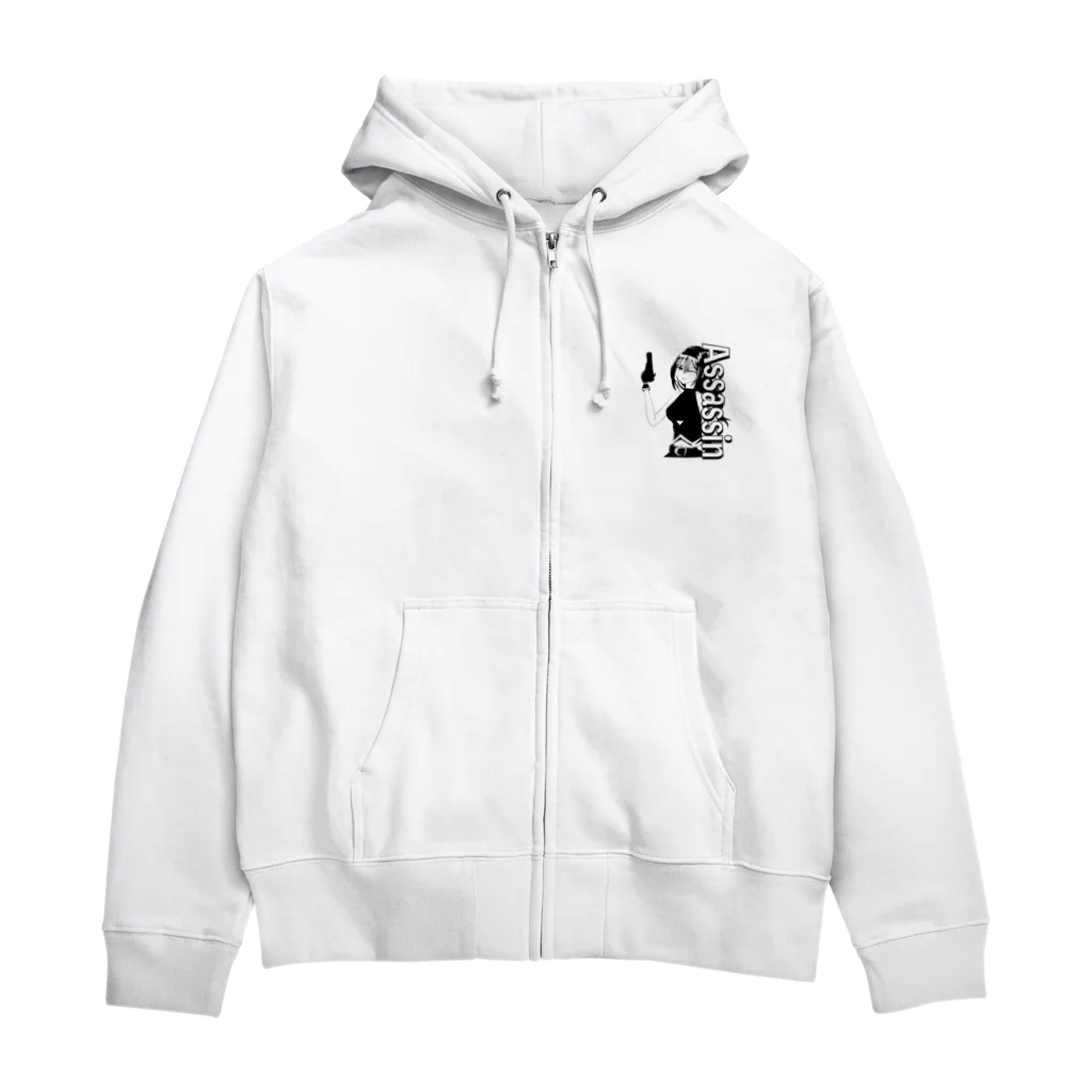 chicodeza by suzuriのアサシンちゃん Zip Hoodie