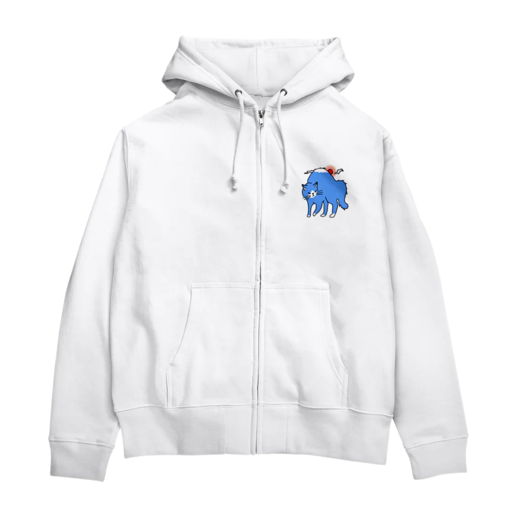 猫まみれ小店のやんのかフジ Zip Hoodie