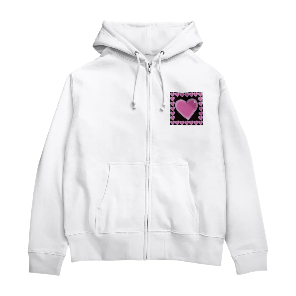 Drecome_Designの【沢山囲まれて】heart harem【逃げ場無し】 Zip Hoodie