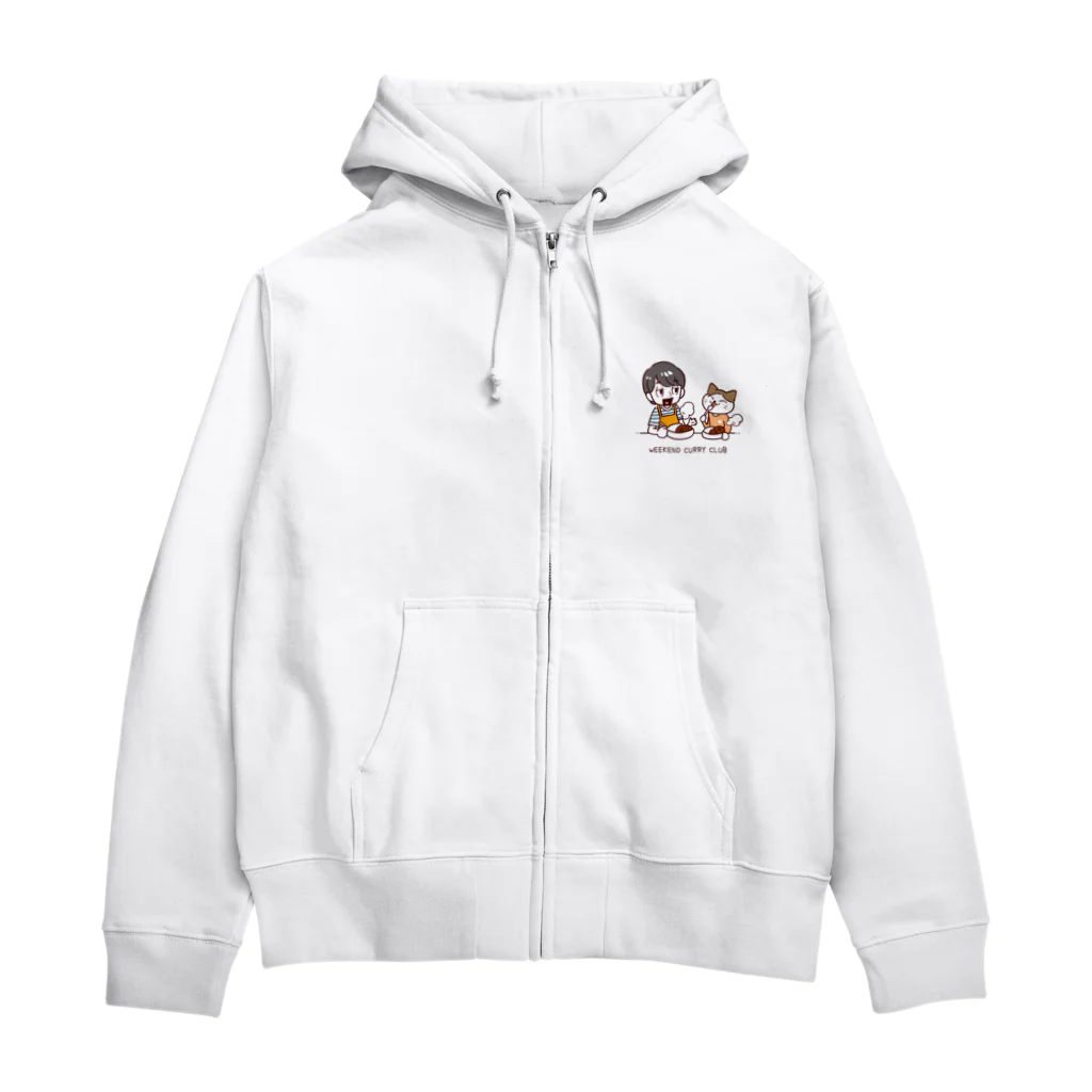 のんびりスパイスカレー販売所の架空のカレークラブ「WEEKEND CURRY CLUB」 Zip Hoodie