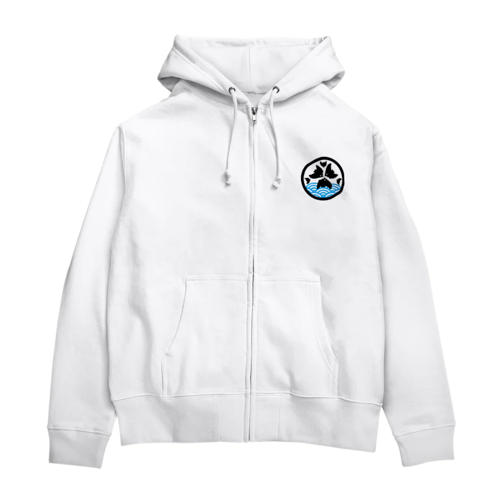 いそべもちのナンツバ青海波 Zip Hoodie