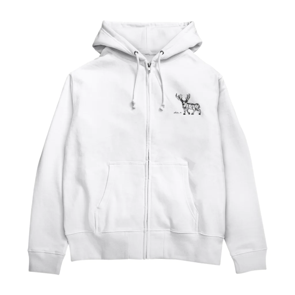 ちぃの鹿 Zip Hoodie