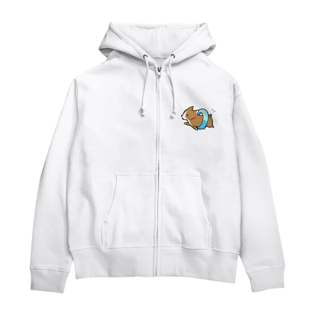 かわいいコーギーのswim Zip Hoodie