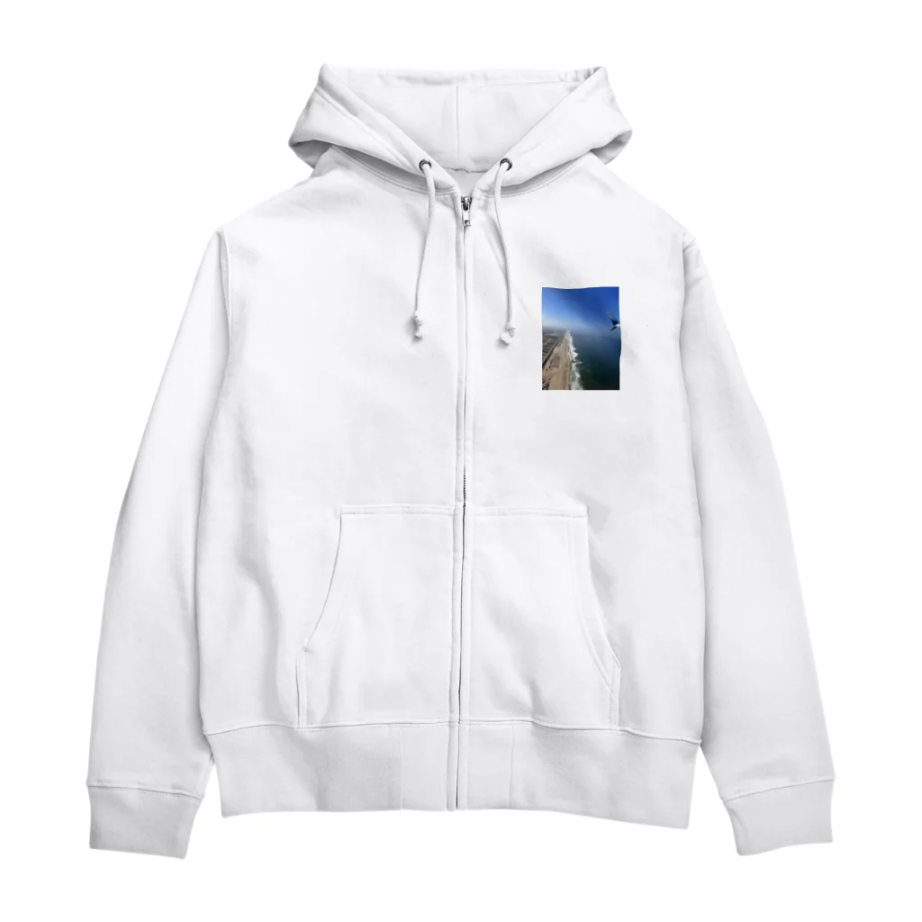 shockerのロサンゼルスの海岸線グッズ Zip Hoodie