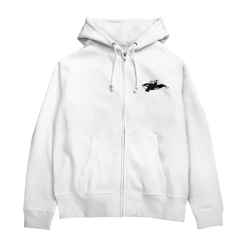 ムクのシャチ スイム Zip Hoodie