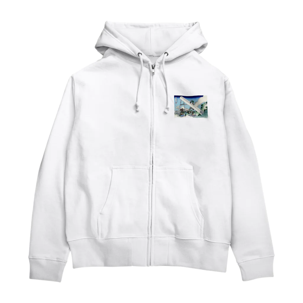 寿めでたや(ukiyoe)の葛飾北斎_冨嶽三十六景　遠江山中 Zip Hoodie