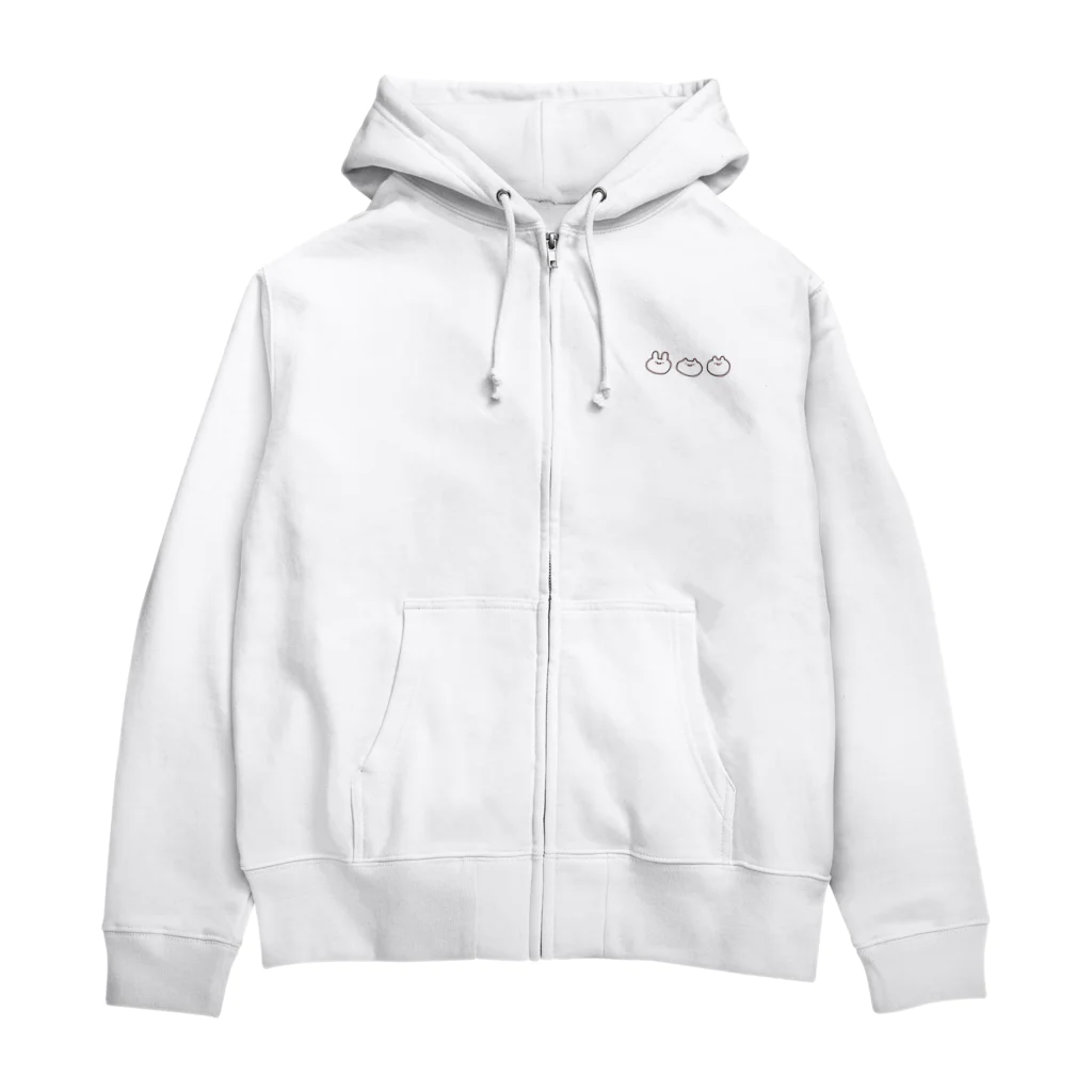 ハッピーストライクSHOP貮號店のうさんくさアニマルズ Zip Hoodie