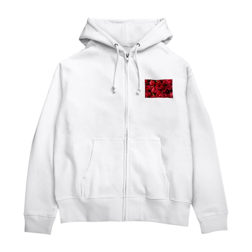 orange_honeyのバラ10 Zip Hoodie