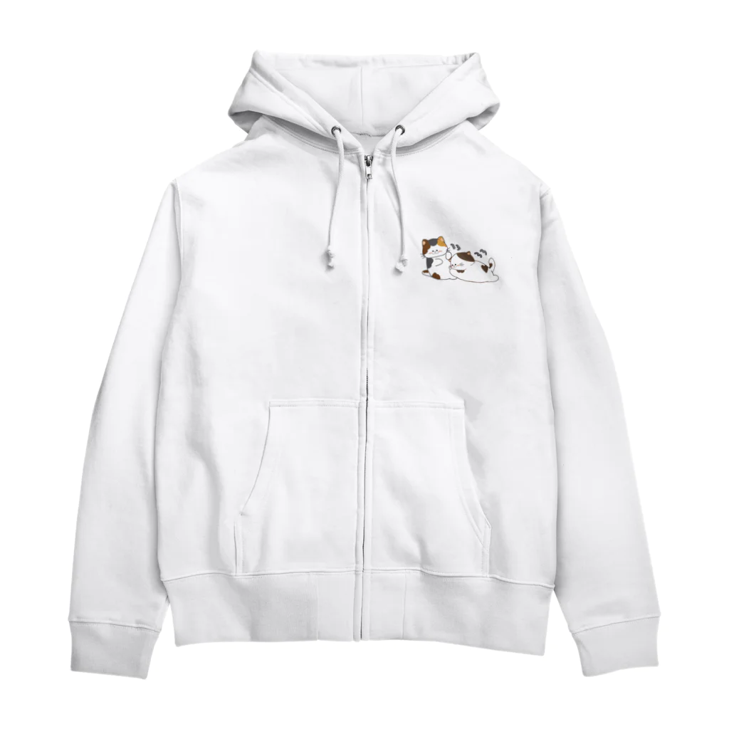 大林ゆこのじゃれ猫 Zip Hoodie