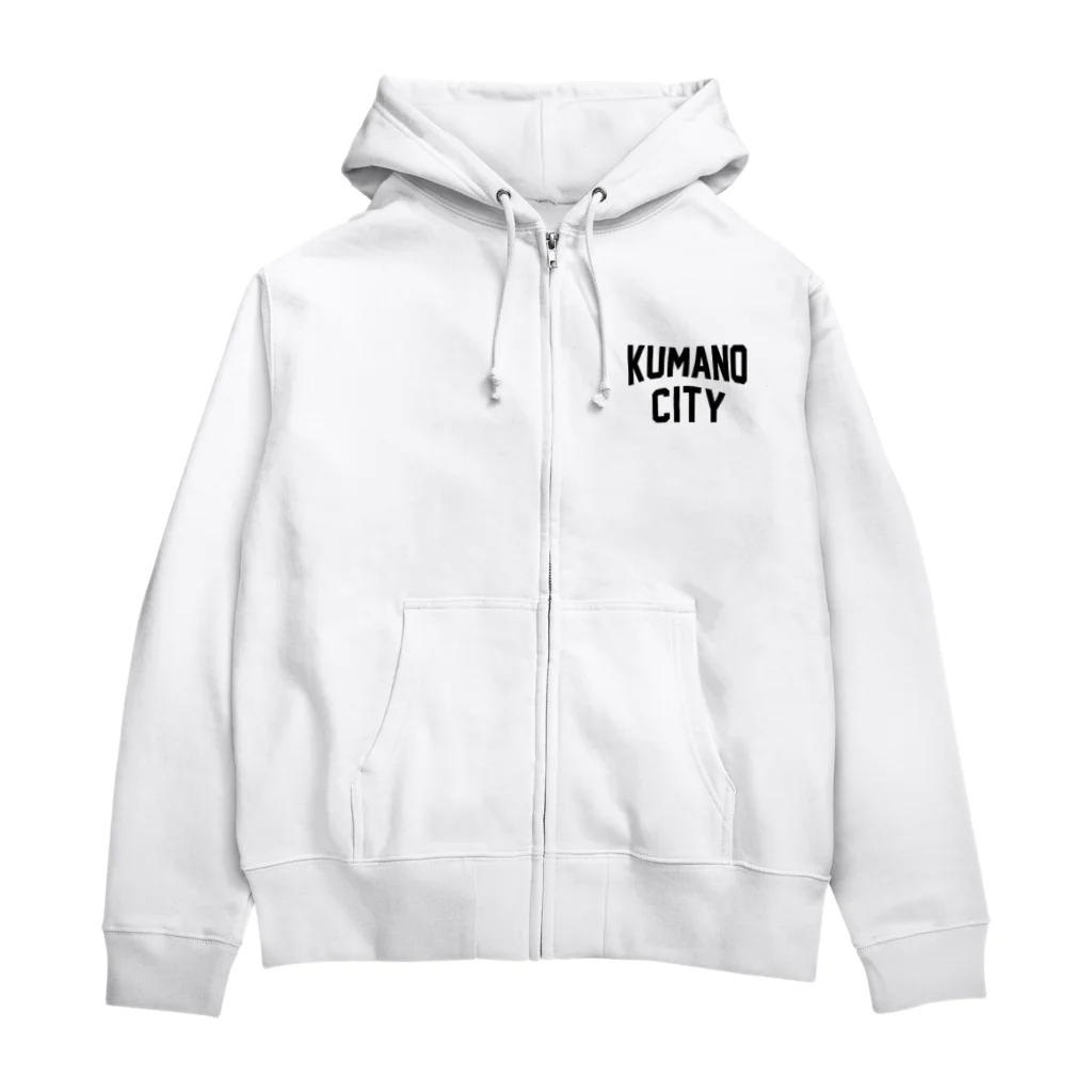 JIMOTOE Wear Local Japanの熊野市 KUMANO CITY Zip Hoodie