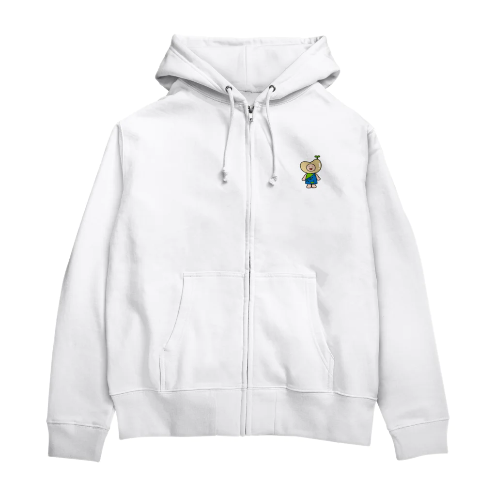 エコロジーブランド SOICOのまめやん Zip Hoodie