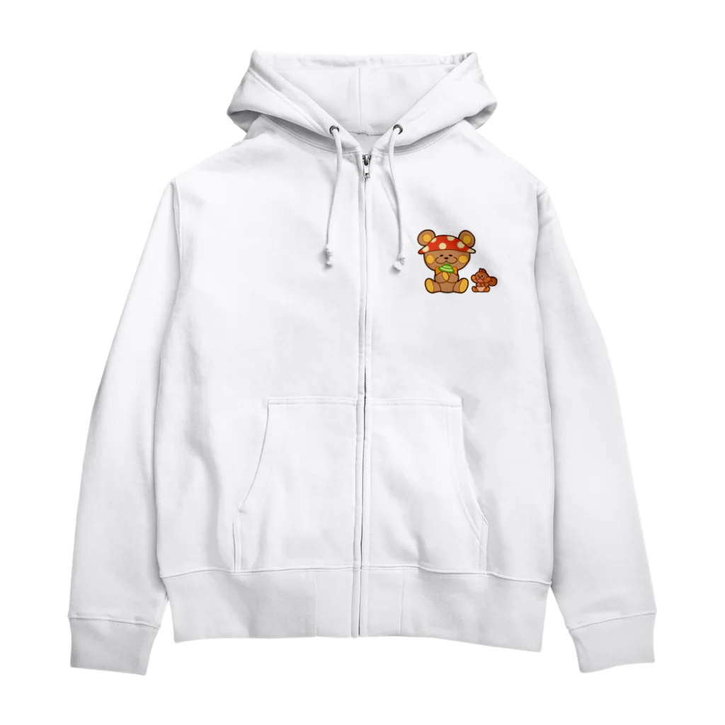 レタ(LETA)のぬいクマちゃんのキノコがり Zip Hoodie