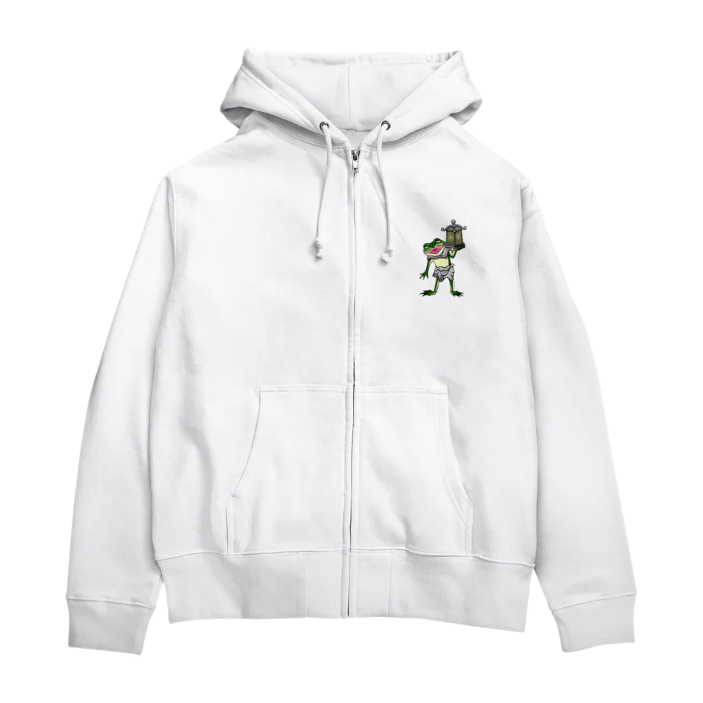 もむのふの爬虫類グッズやさんの天燈鬼・龍燈鬼両面プリント Zip Hoodie