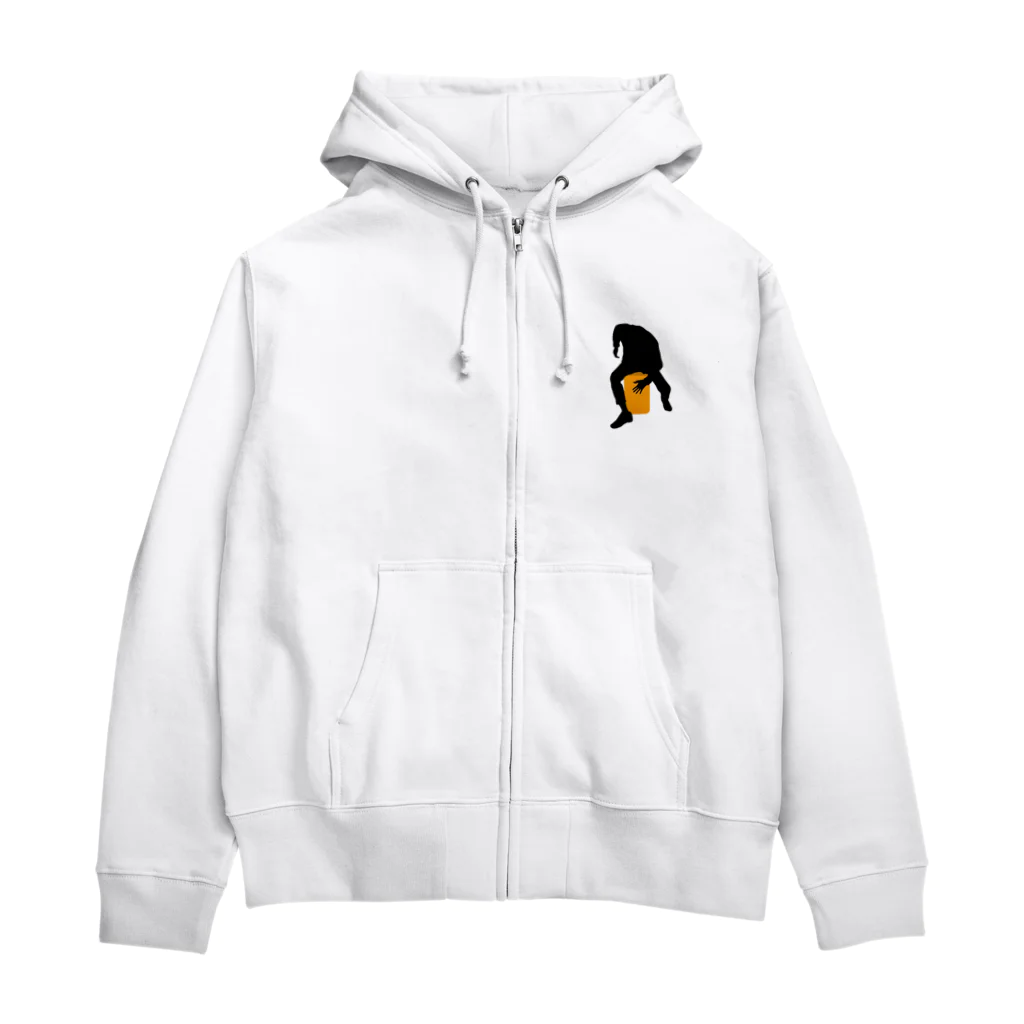 HAKO-BUNE 2ndの10th Year ハコパーカ (黒字_両面) Zip Hoodie