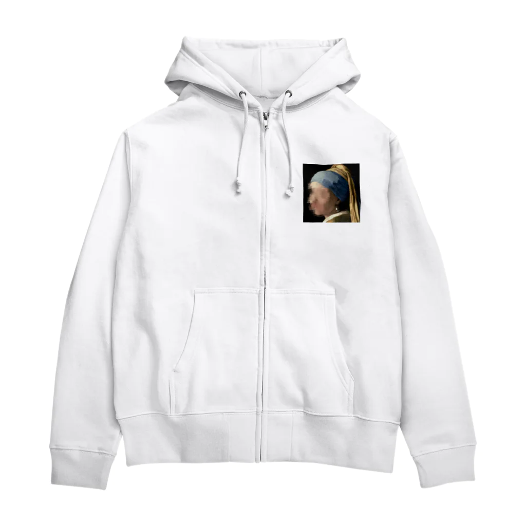 きの子の真珠の耳飾りの少女 Zip Hoodie