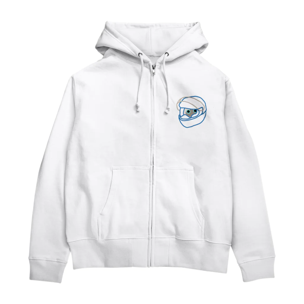 ねこのしもべのたぬしゃむねっこヘルネッコ Zip Hoodie