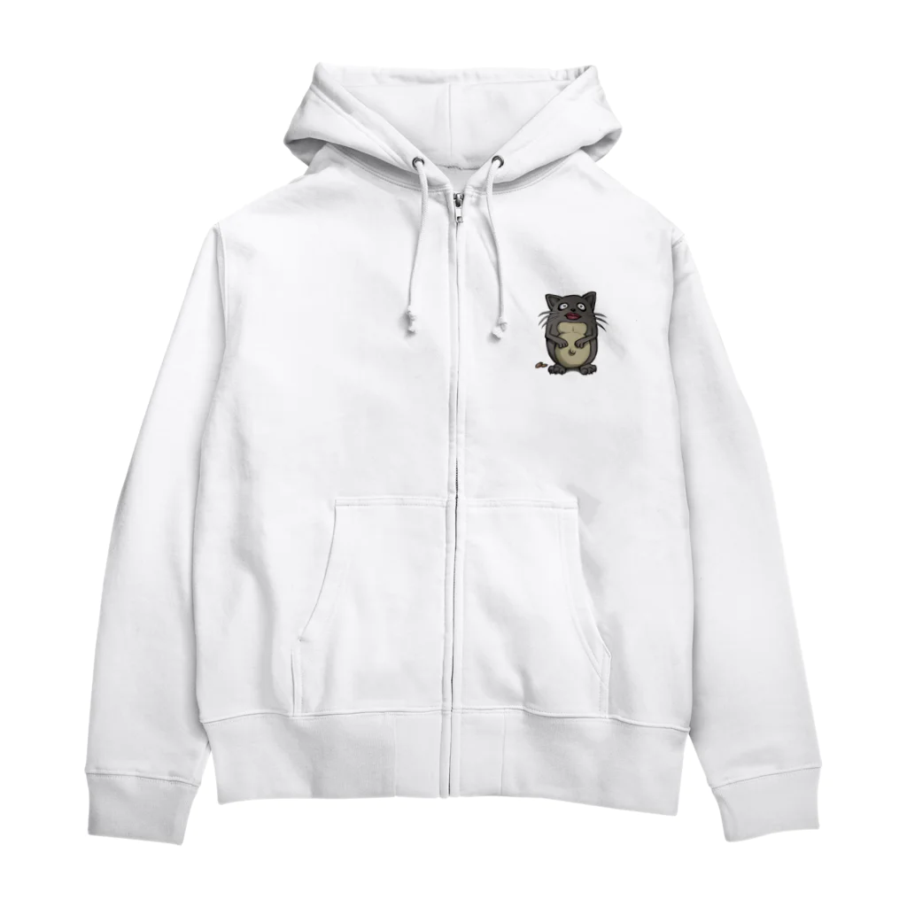 ニンニンshopのうしろのトグロ Zip Hoodie