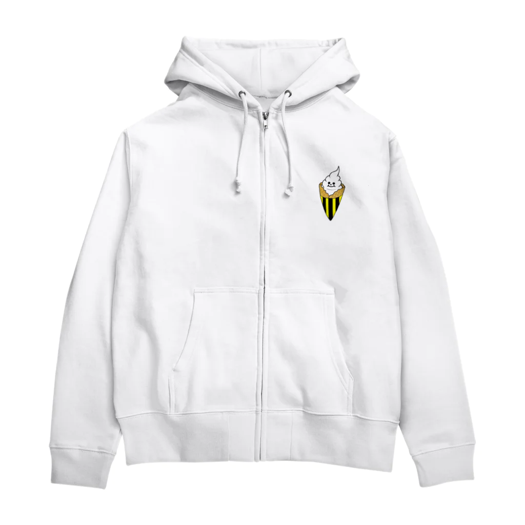 shop etoile@mi_na公式グッズの電柱ソフトくん Zip Hoodie