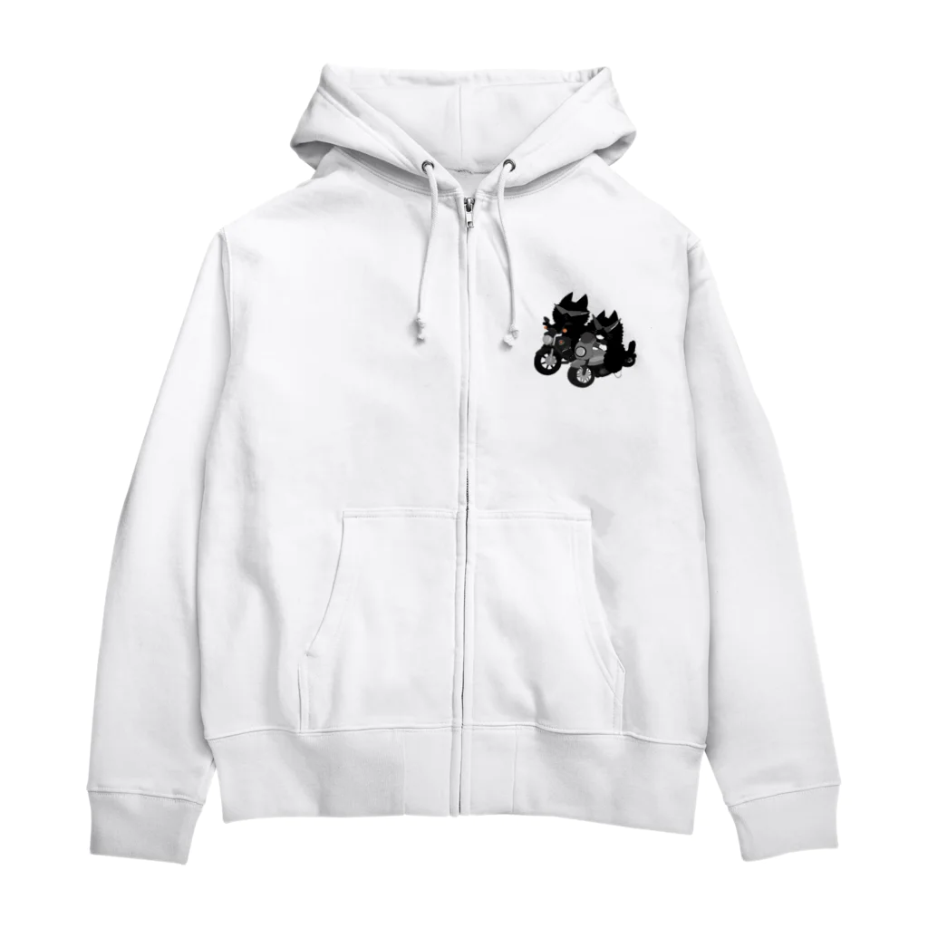 Peppeのちょびじじ【バイク.ver】 Zip Hoodie