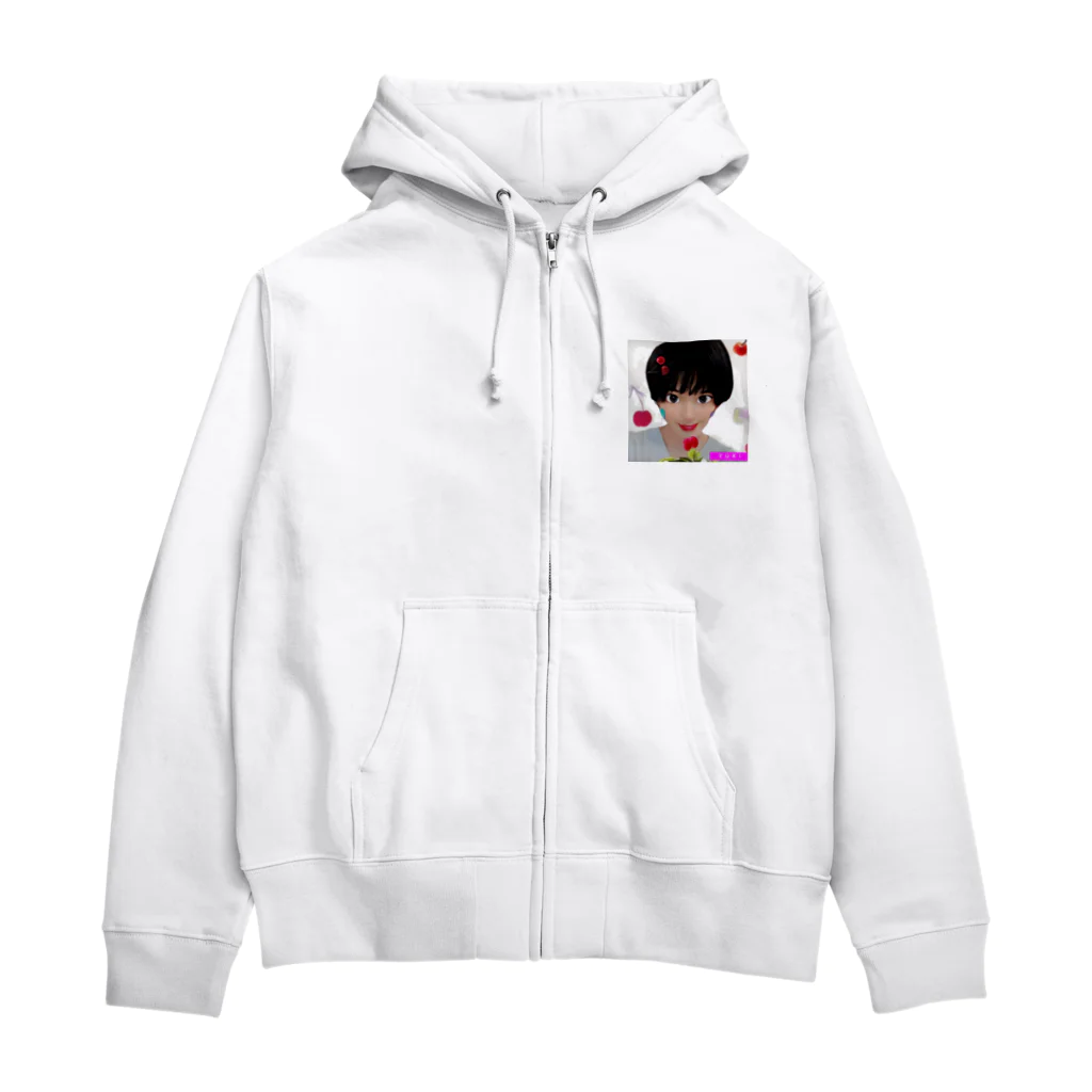 加賀谷征江のYUKI似顔絵 Zip Hoodie