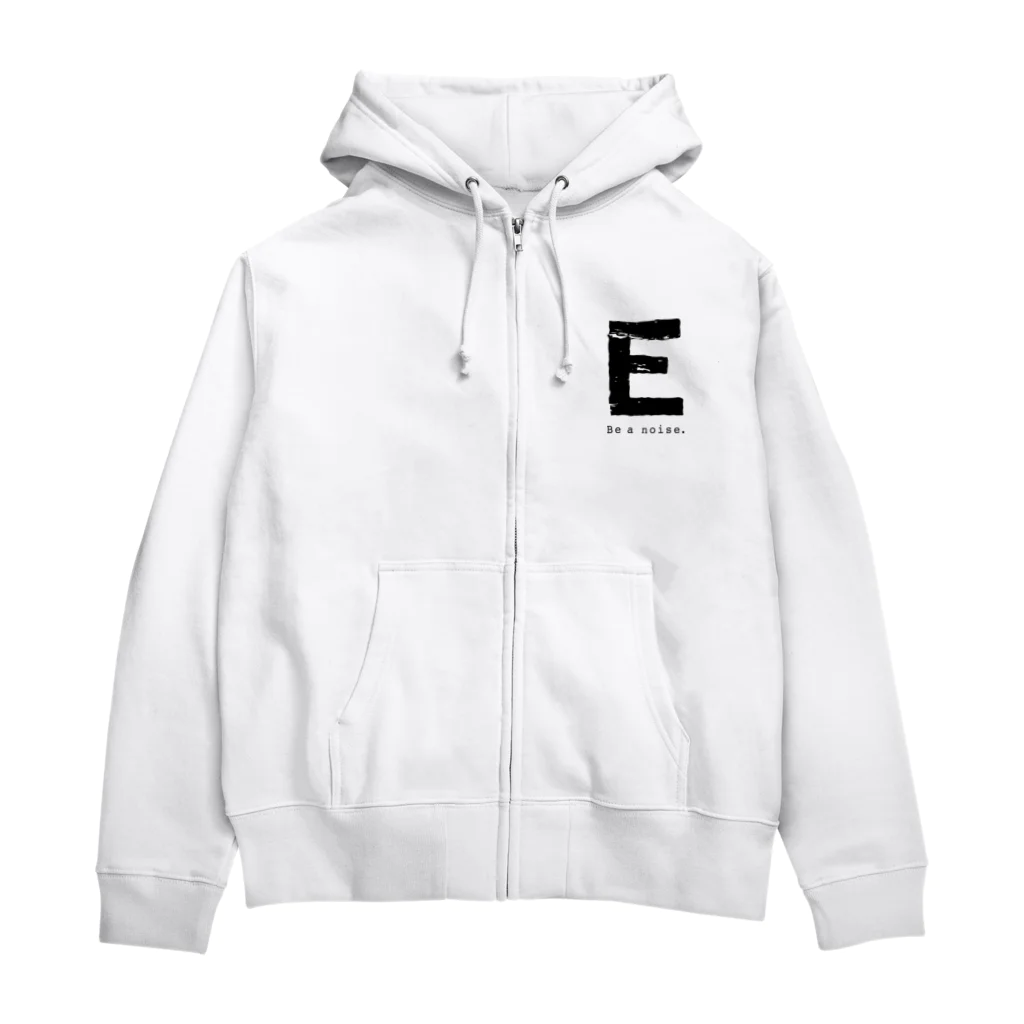 noisie_jpの【E】イニシャル × Be a noise. Zip Hoodie