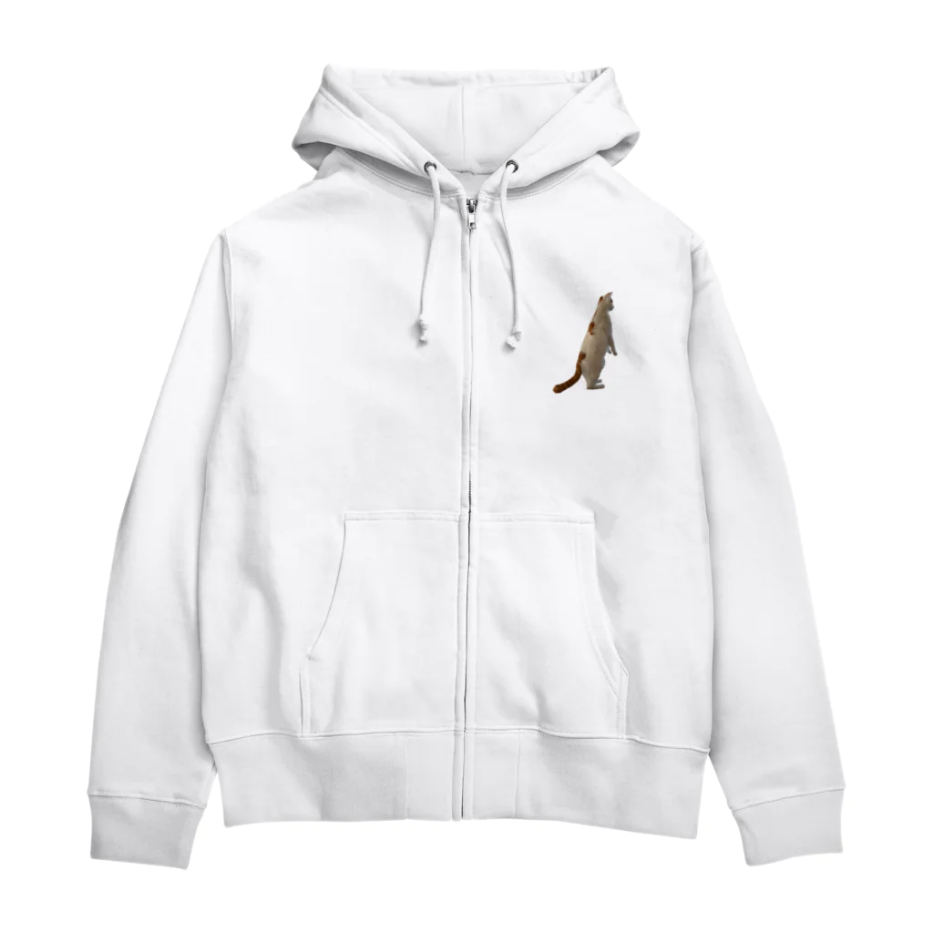 ☆家猫カンパニー社員グッズ☆のスタンディングきびだんご Zip Hoodie