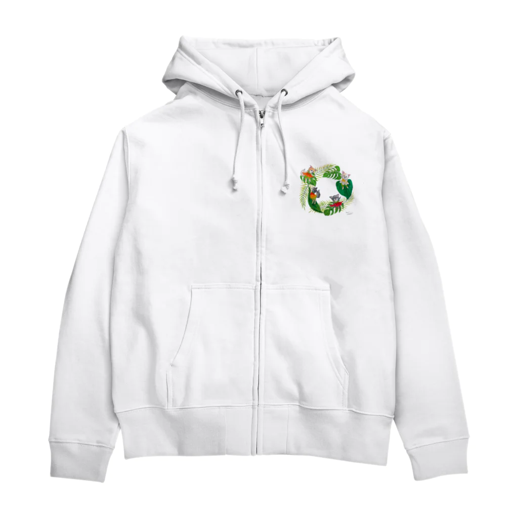 もけけ工房 SUZURI店のチワワーズ Zip Hoodie