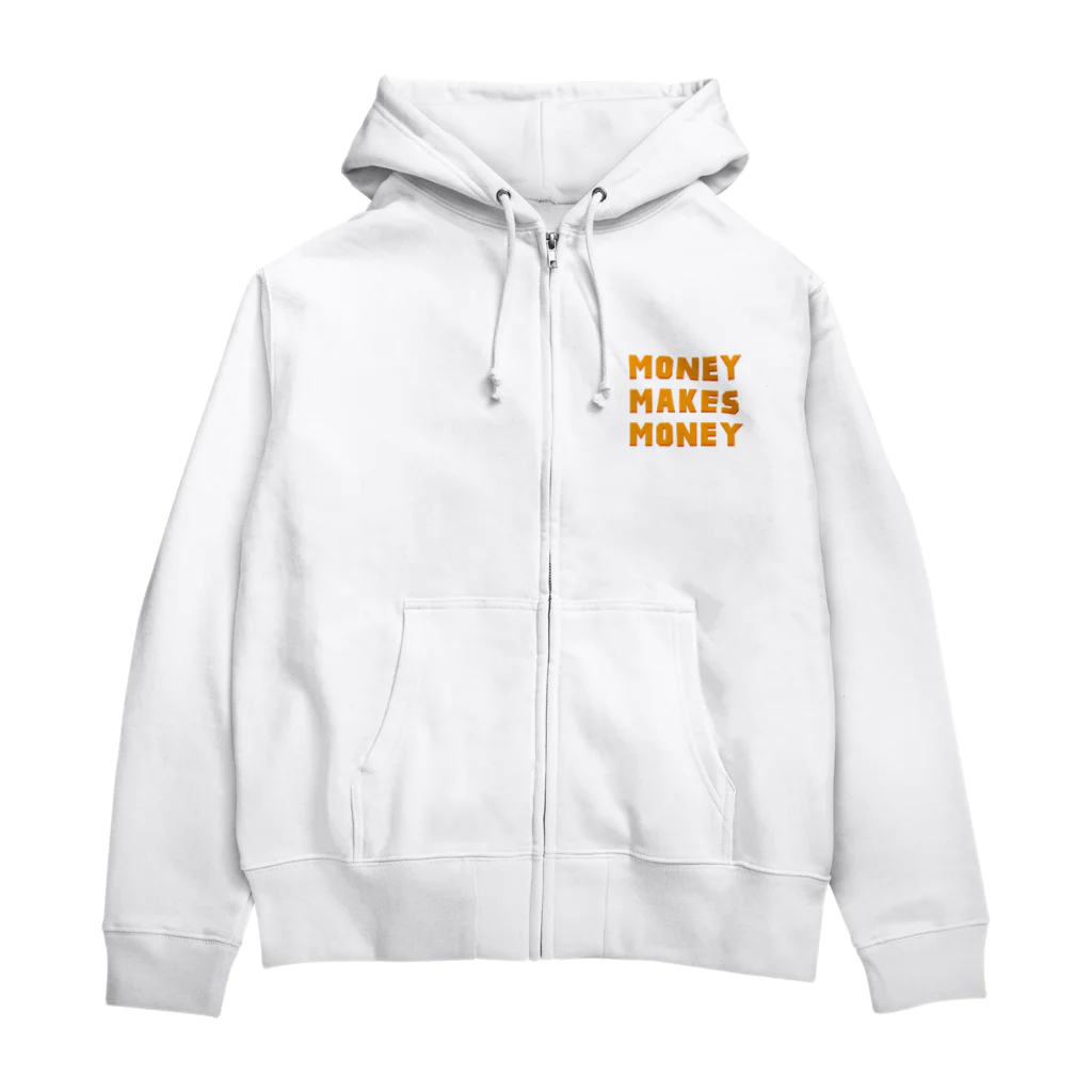 MoneyMakesMoneyのMoneyMakesMoney logo Zip Hoodie