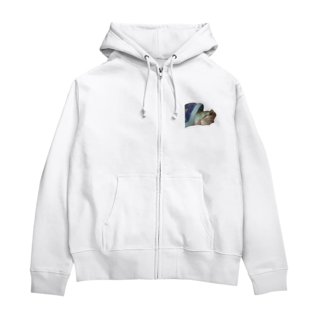 たま。のコタツカエルのかおちゃん Zip Hoodie