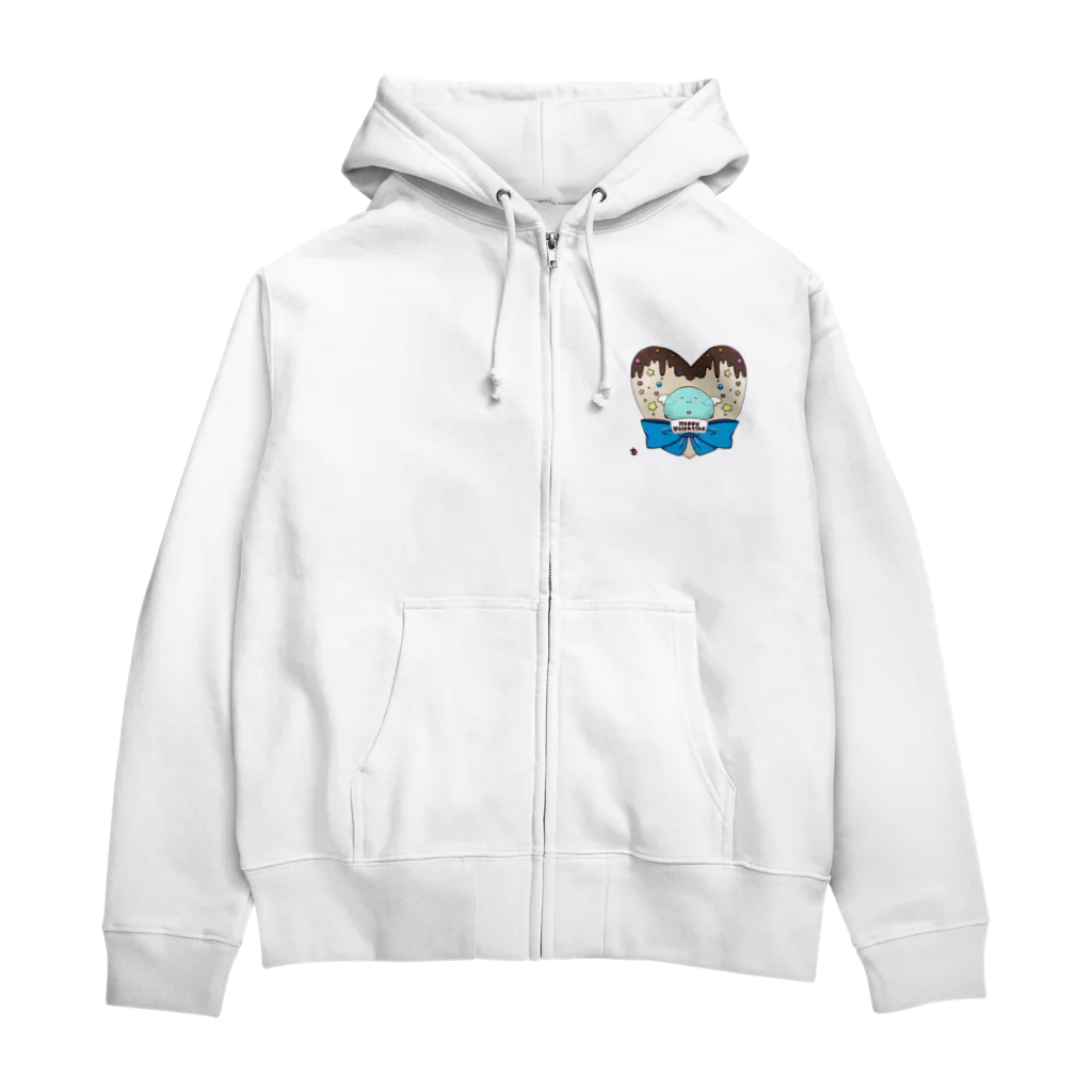 スライムバケツ店の蛇蝎家スライムさん（バレンタイン） Zip Hoodie