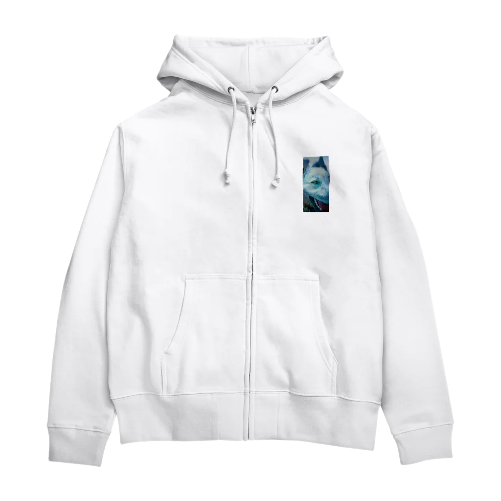 jpsat313のホアイトシェパードドアップ Zip Hoodie