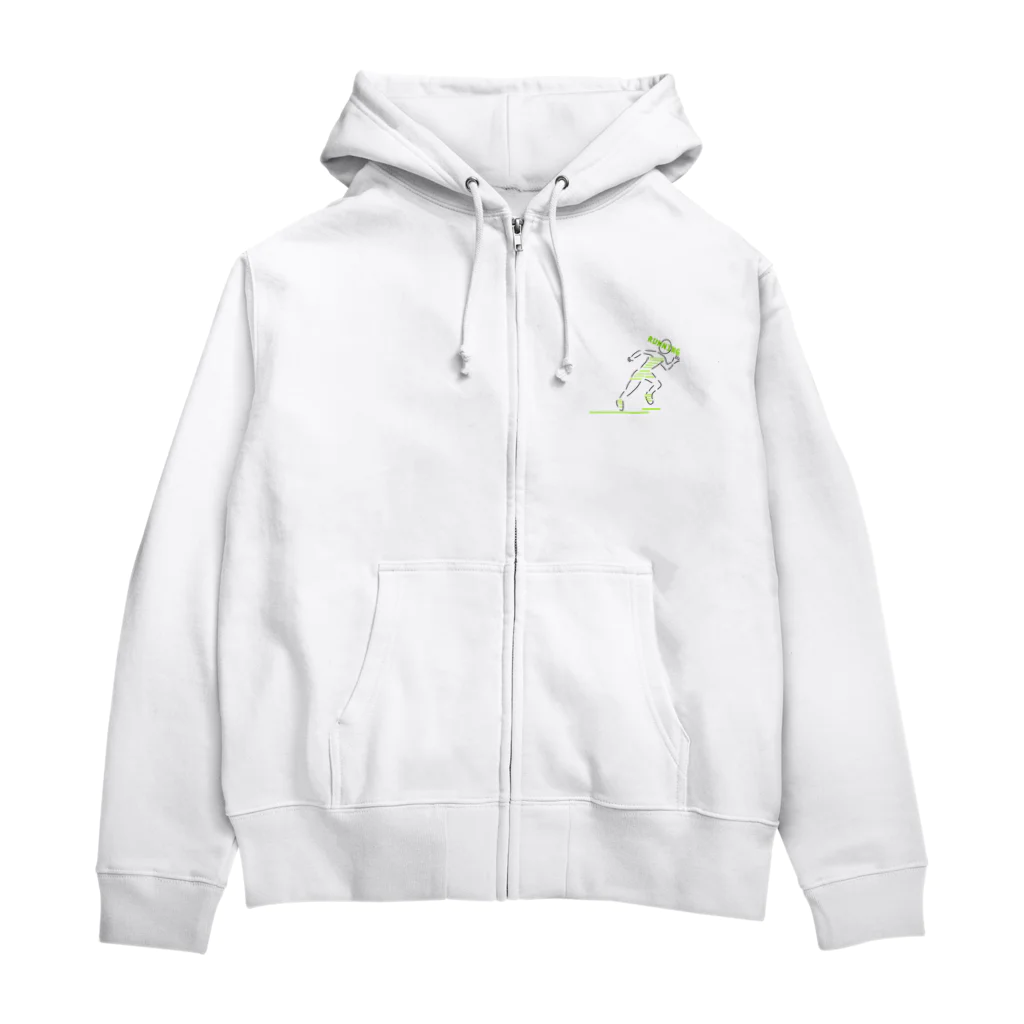 【KOTCH】 Tシャツショップのランニングが趣味 Zip Hoodie