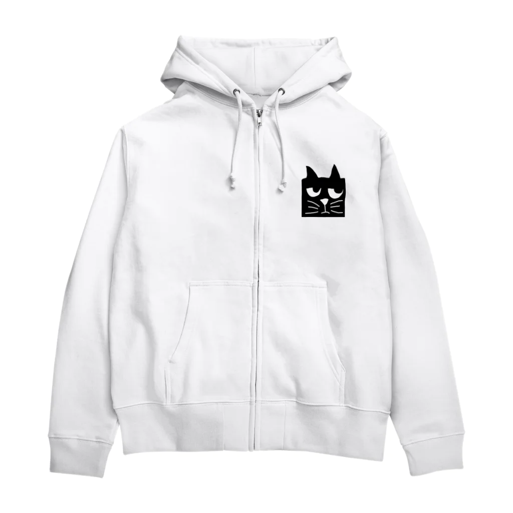 【KOTCH】 Tシャツショップのニャーゴ Zip Hoodie