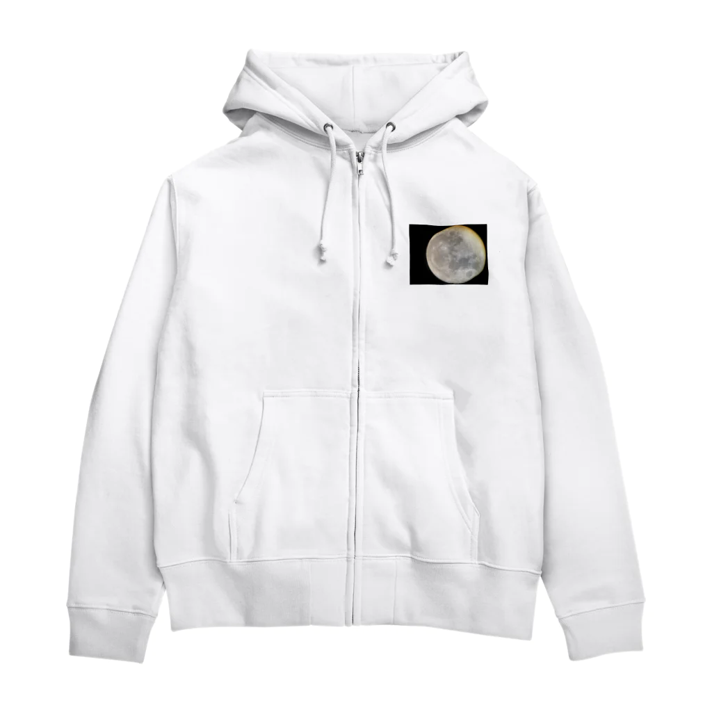 fra Denmarkの月　宇宙 Zip Hoodie