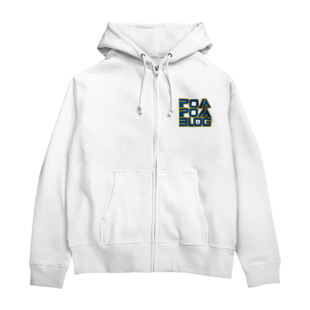 mf@PomPomBlogのPom City Four Logo🇺🇦 #ウクライナ Zip Hoodie