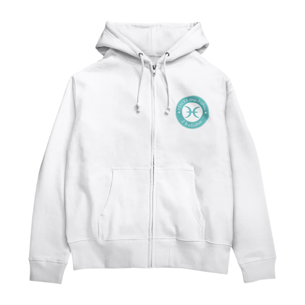 Yuko’ｓ Galleryの12星座キーフレーズ&パワーカラー～うお座～ / 12 zodiac key phrase & power colour - Pisces - Zip Hoodie