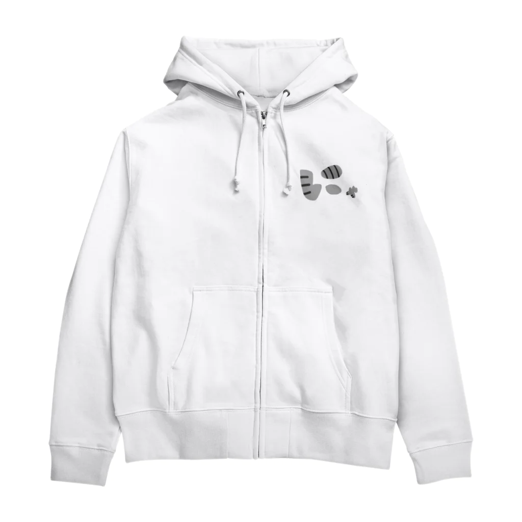 なでしこ@デザインのにゃ。～ネコのご挨拶～ Zip Hoodie