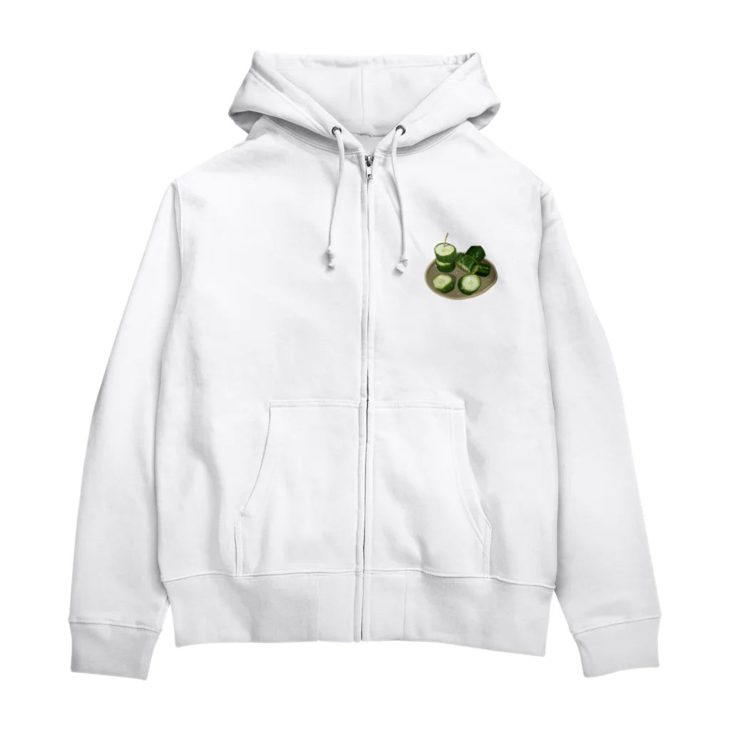 OKRAzucchiniのきゅうりの浅漬け Zip Hoodie