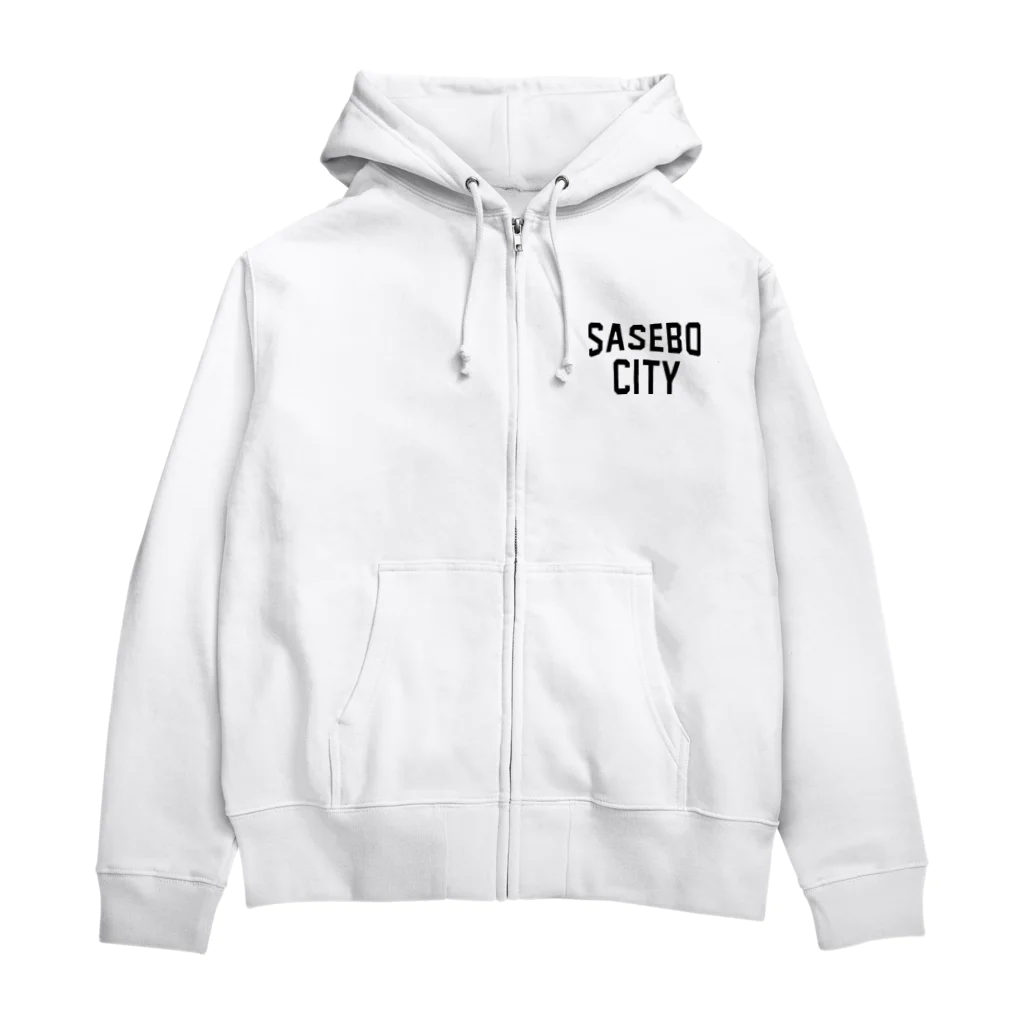 AliviostaのSASEBO CITY 佐世保ロゴ Zip Hoodie