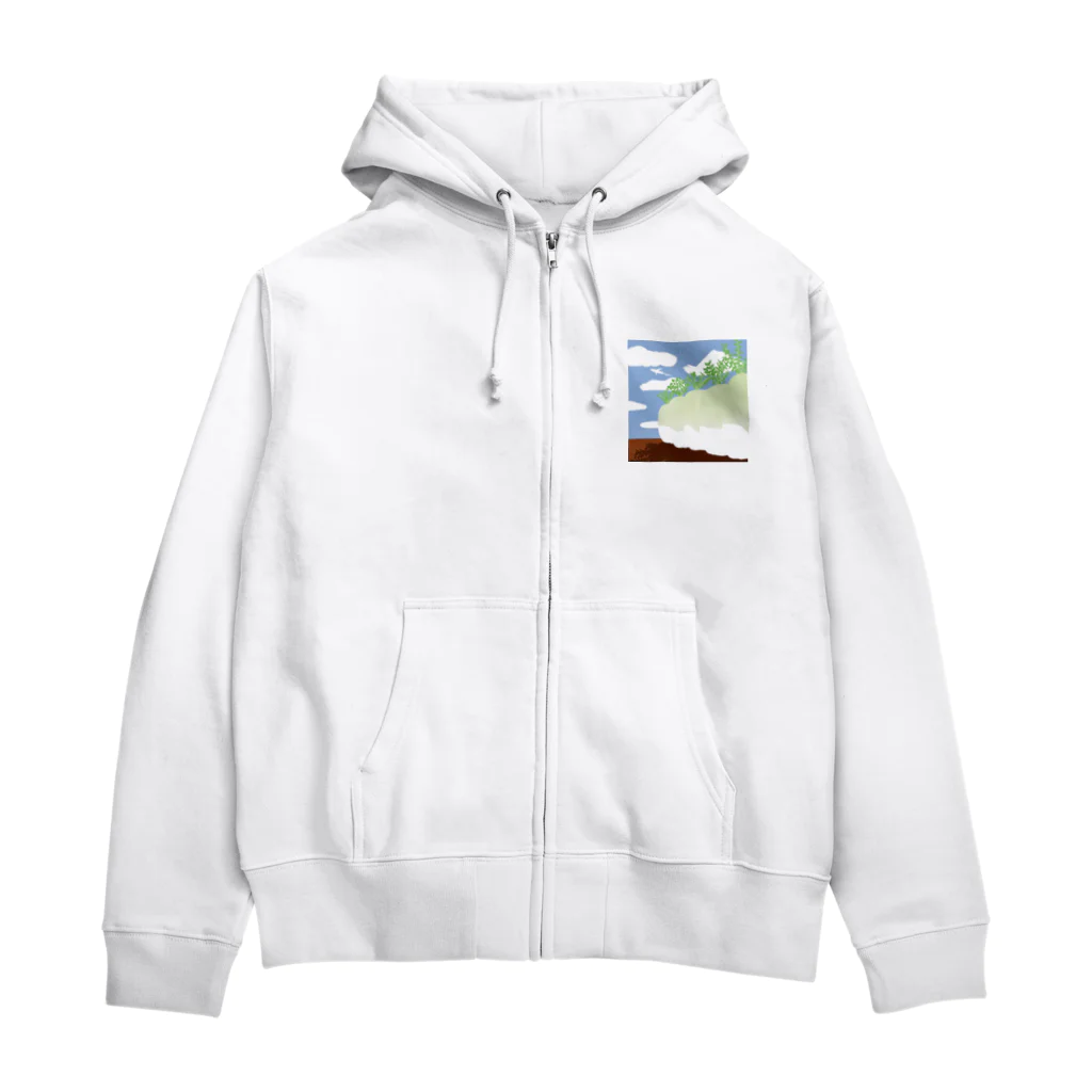 ネコモトタロウショップの畑の大根 Zip Hoodie