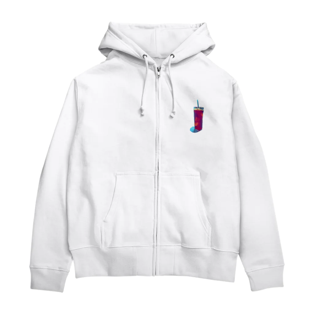 わらしゃんどのアイスコーヒー Zip Hoodie