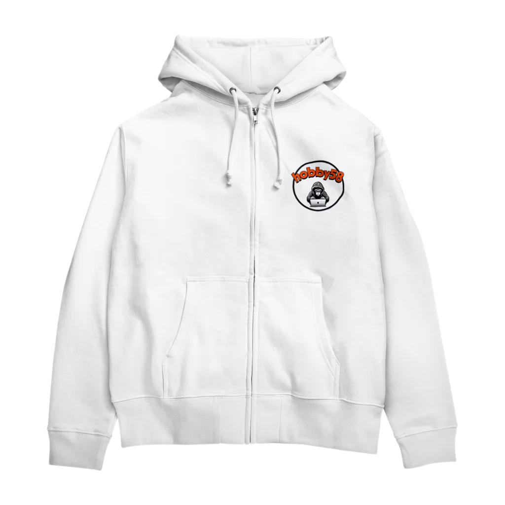 hobby58 SHOPのhobby58 shopロゴ Zip Hoodie