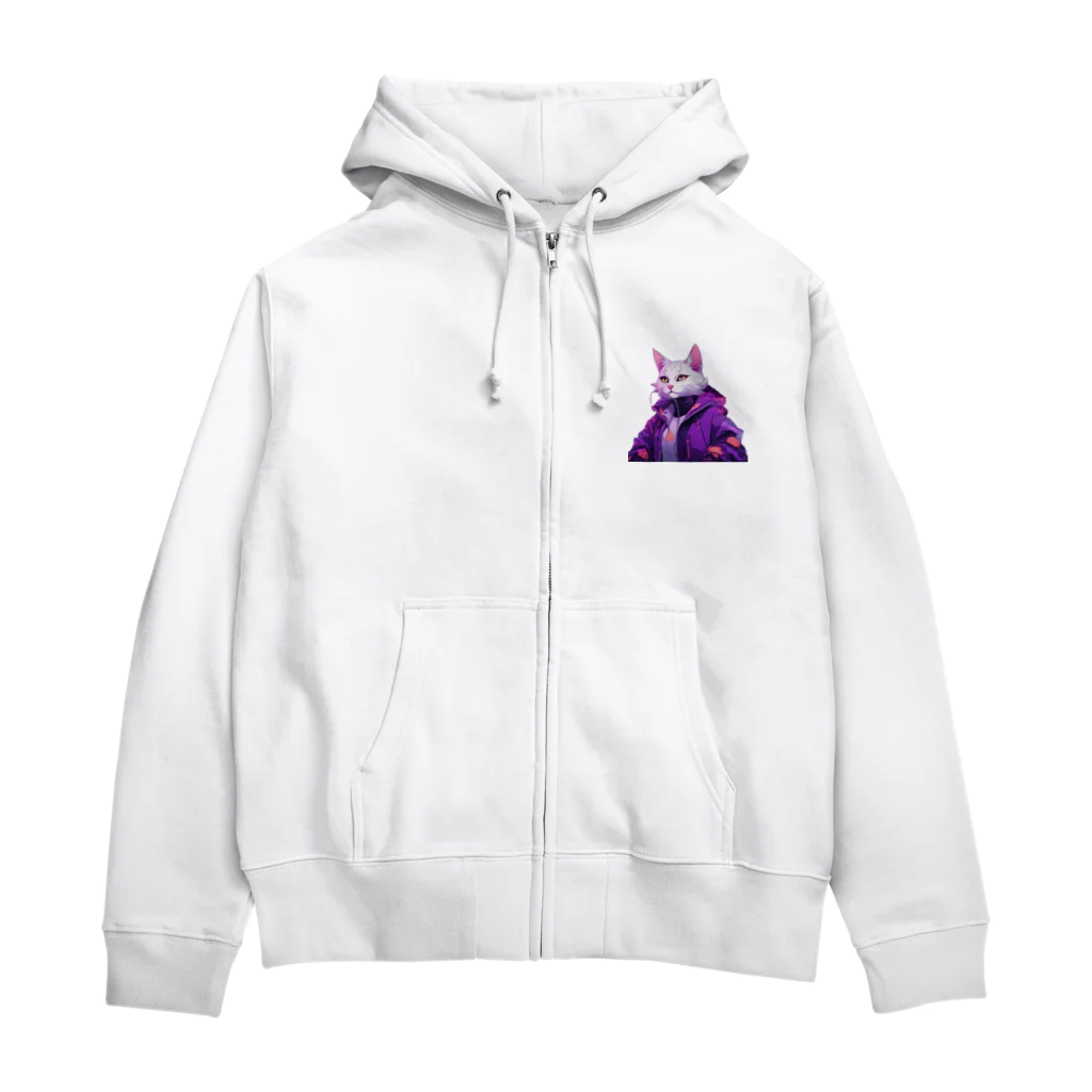 パンクビビッド•ピエロ団のパンクビビッド・ピエロキャット2 Zip Hoodie