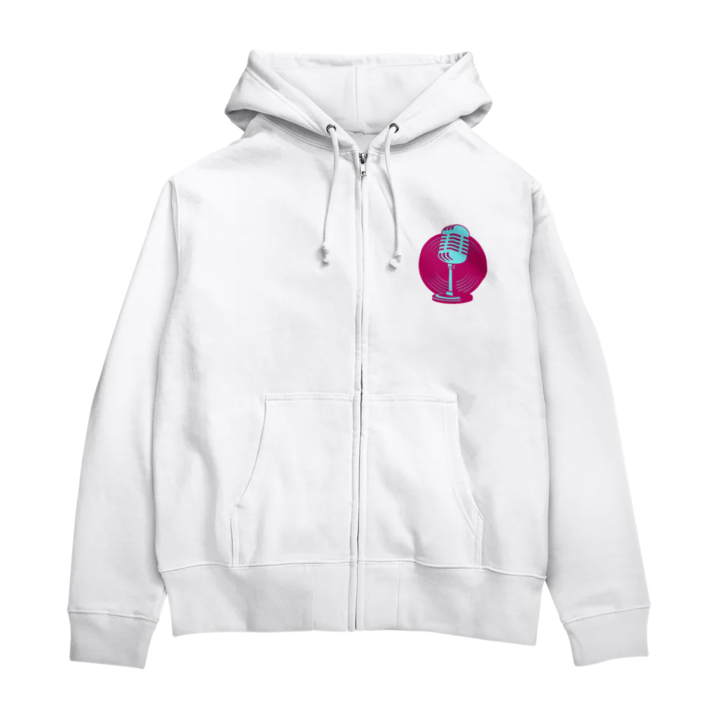 おみタイムselectionのサンパチマイク Zip Hoodie