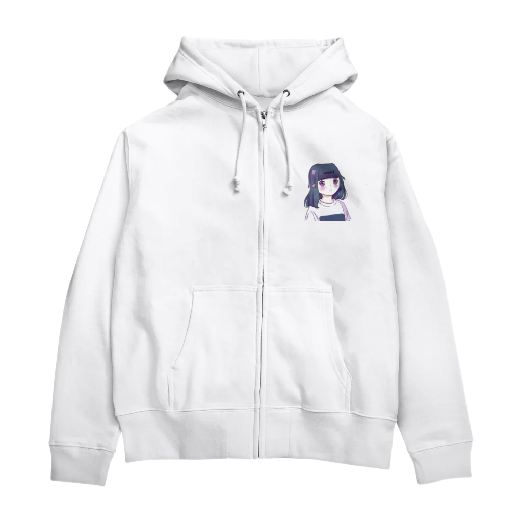 welcome_taroのかわいい女の子 Zip Hoodie