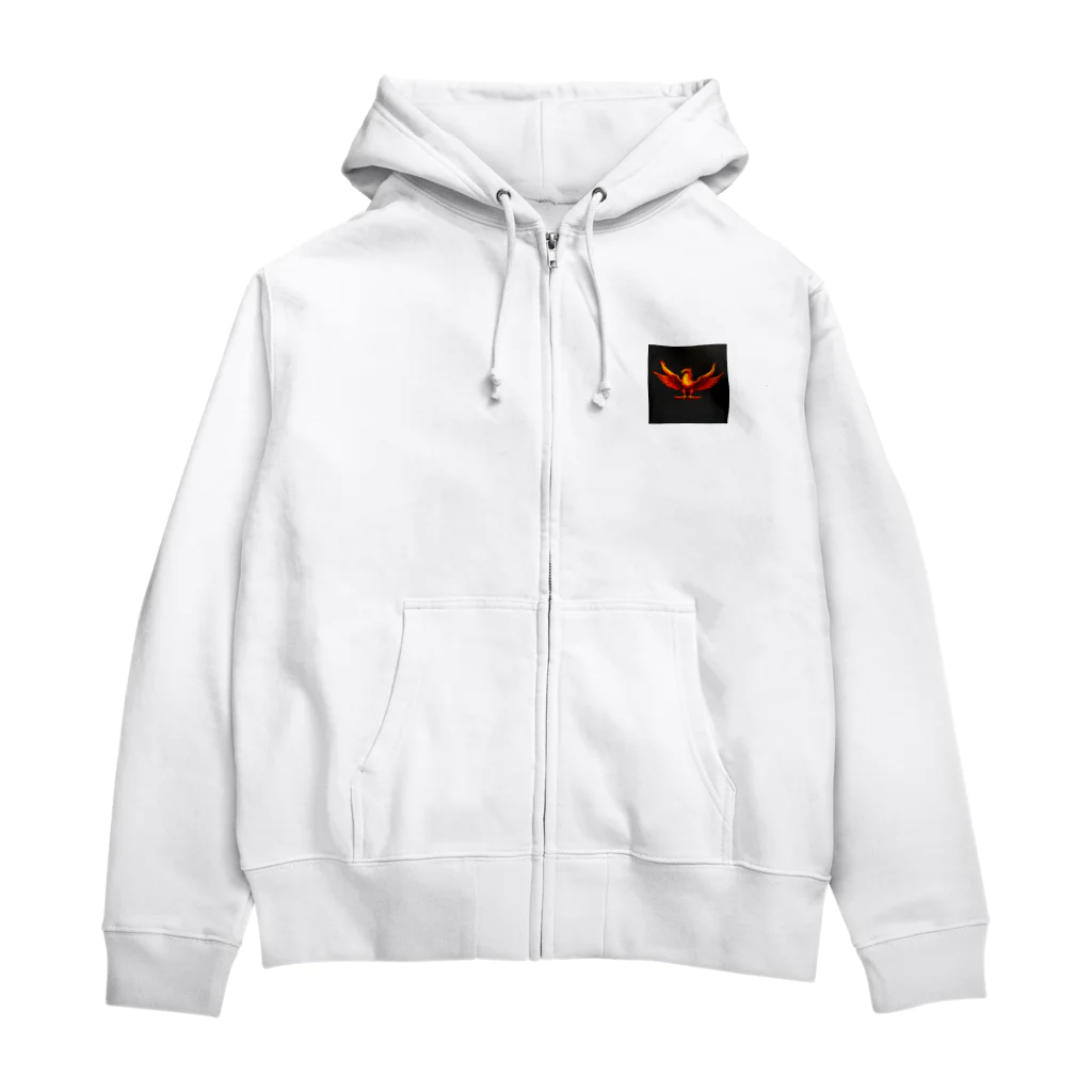 デザインショップ guccyのファイヤーバード Zip Hoodie