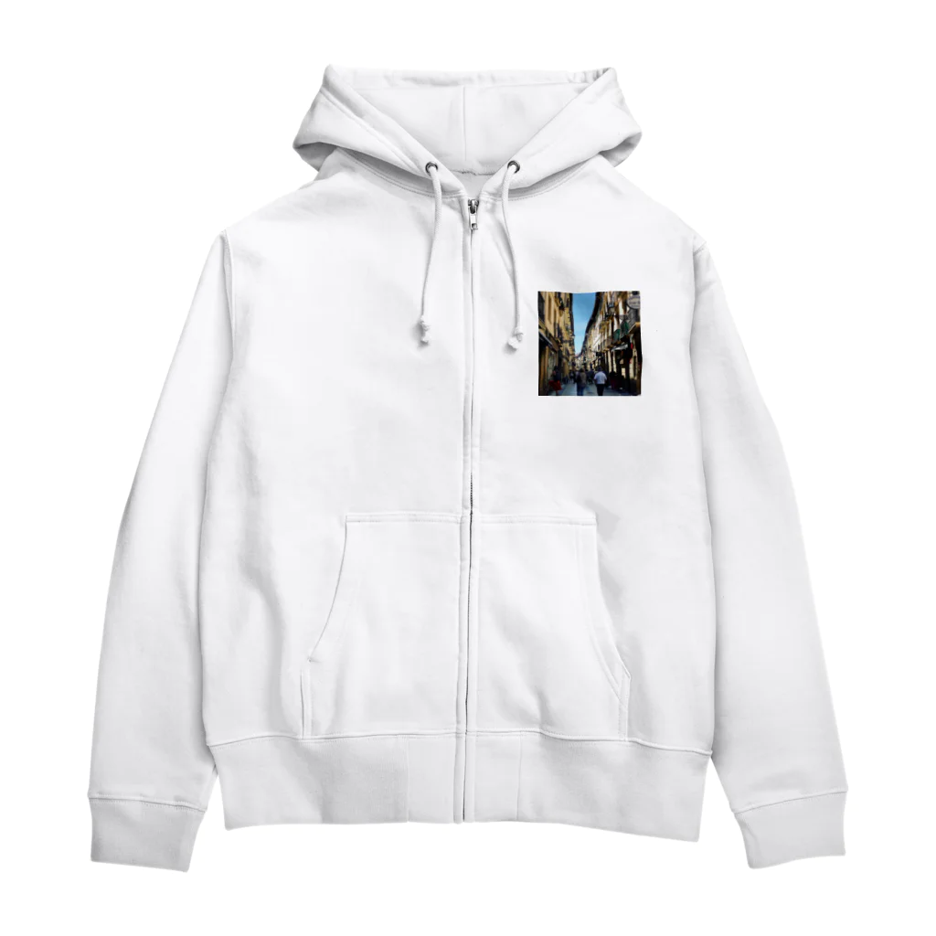 cocineroのバスクのバル　風景 Zip Hoodie