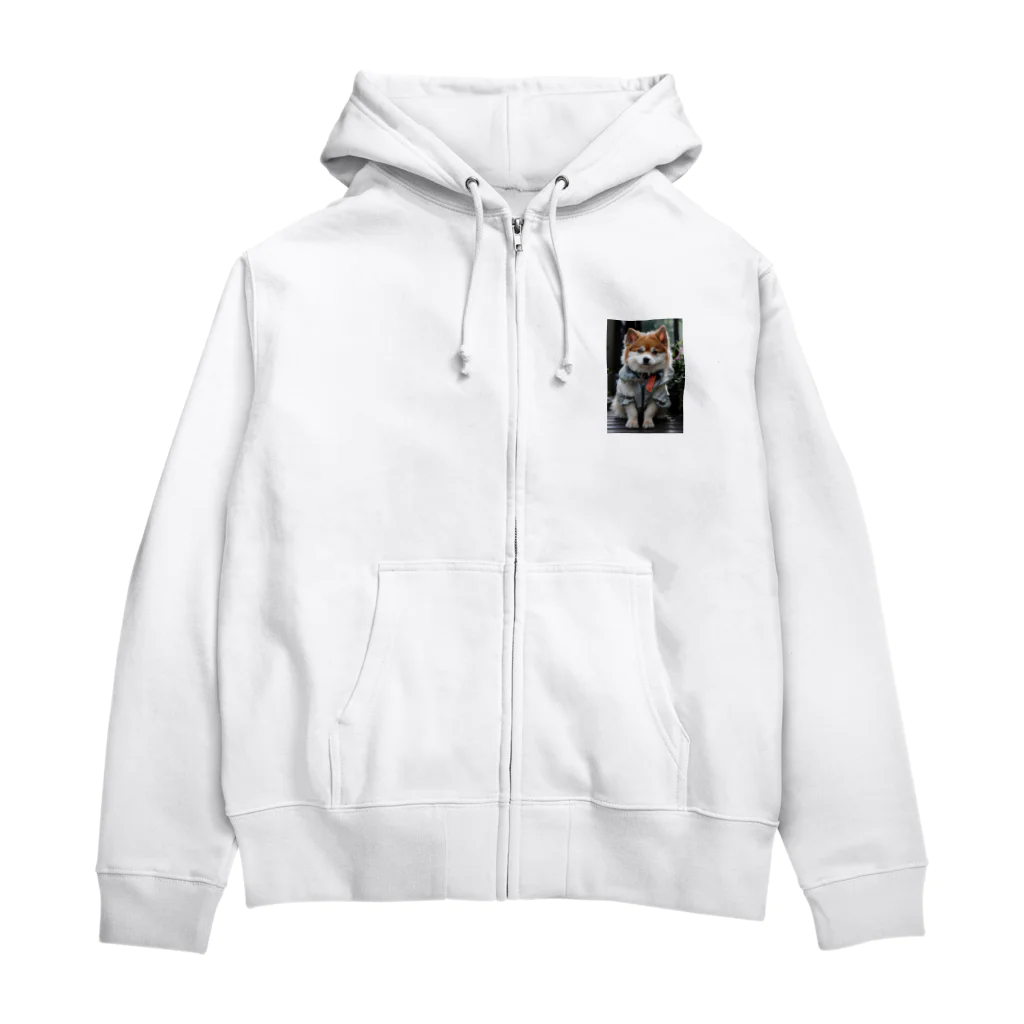 TATAKUKUのおしゃれな犬 Zip Hoodie